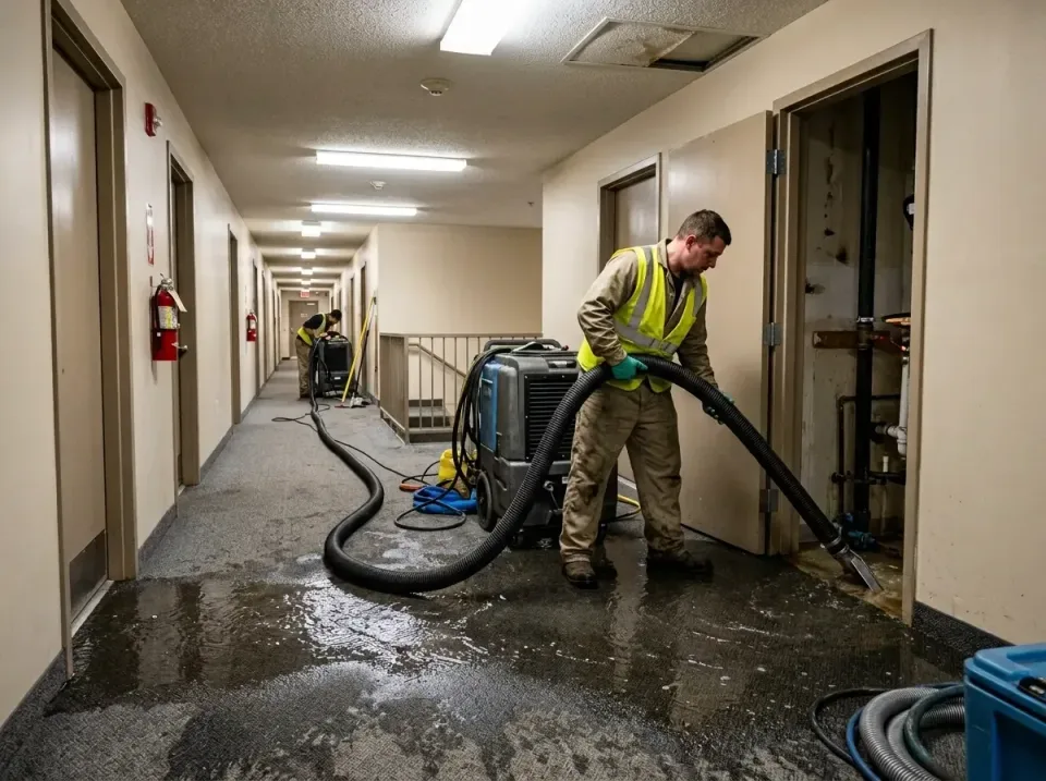 multi-unit-apartment-hallway-f-005 — frequently asked questions, Emergency Burst Pipe Water Extraction & Removal in Mead Val…